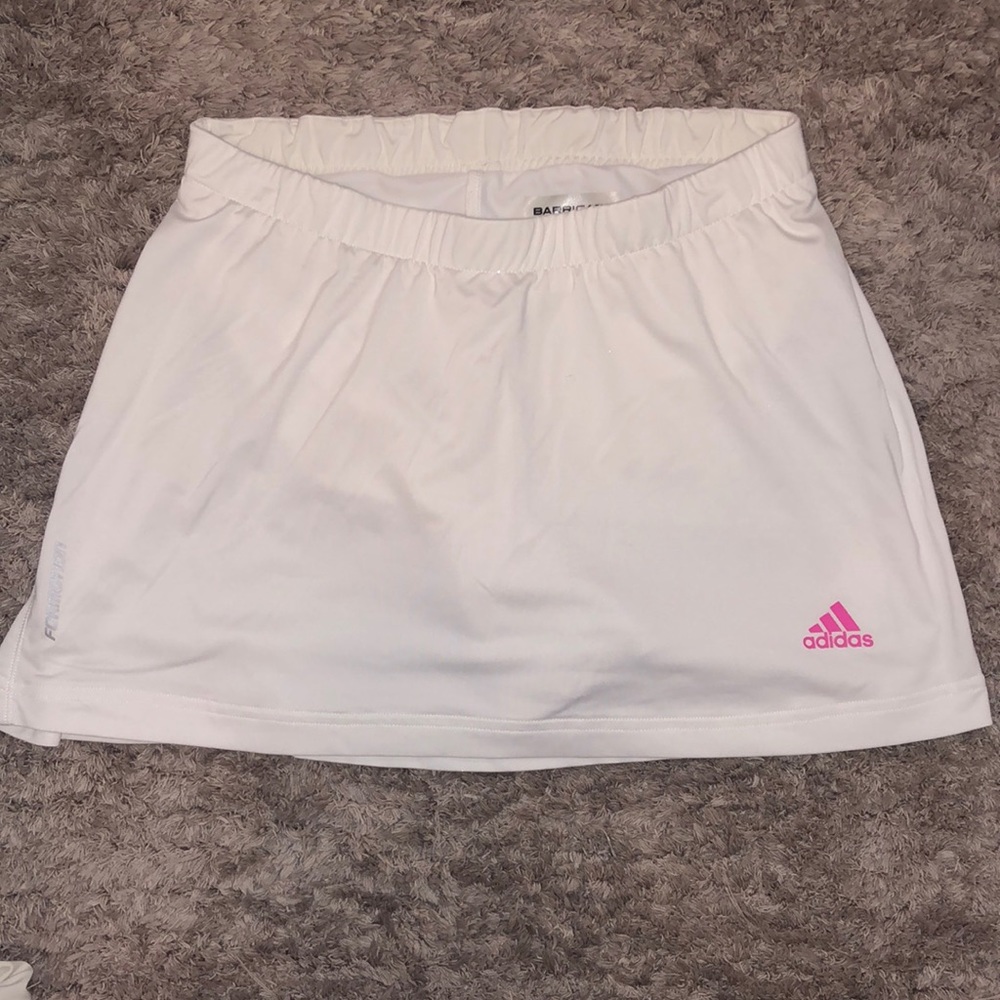White adidas tennis skirt